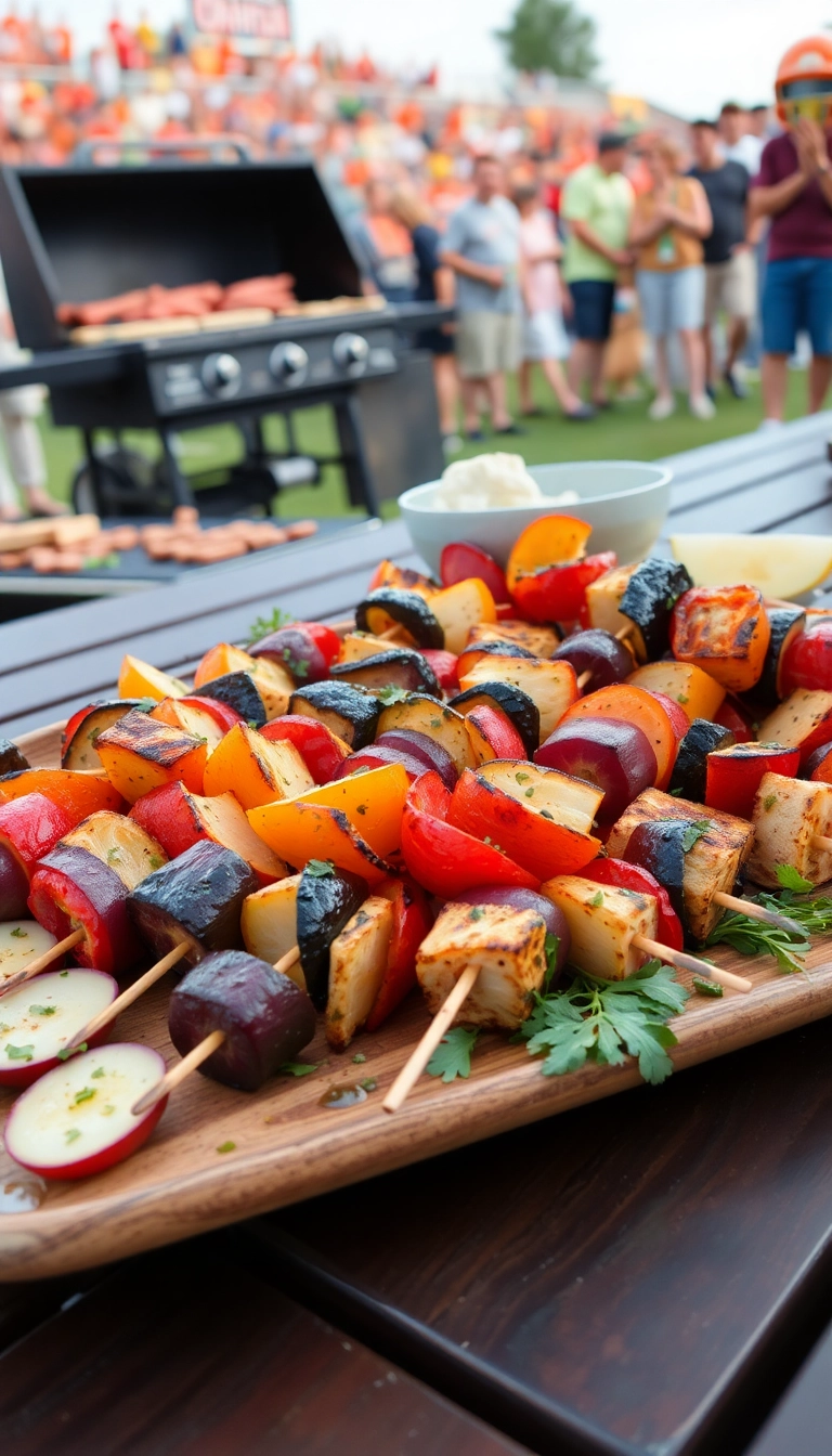 20 Tailgate Food Ideas That Make Game Day Unforgettable (You Won't Believe #7!) - 4. Grilled Veggie Skewers