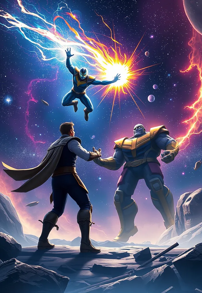 19 Unforgettable Video Game Moments with Marvel Rivals (You Can't Miss #7!) - 12. The Cosmic Encounter: Nova vs. Thanos