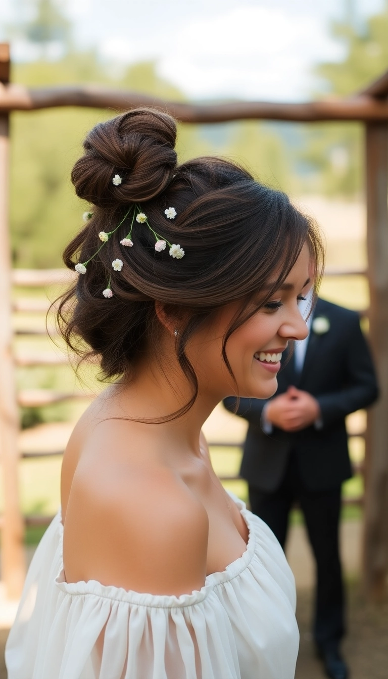 22 Chic Medium Hairstyles for the Mother of the Groom You Won't Believe Exist! - 8. Messy Bun