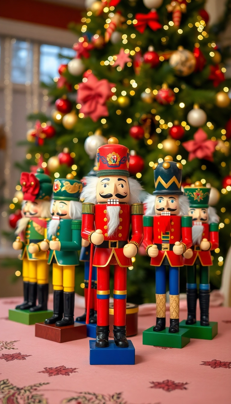 19 Nostalgic Vintage Christmas Decor Inspirations That Will Transport You Back in Time (#9 Is a Must-See!) - 9. Charming Nutcracker Collection