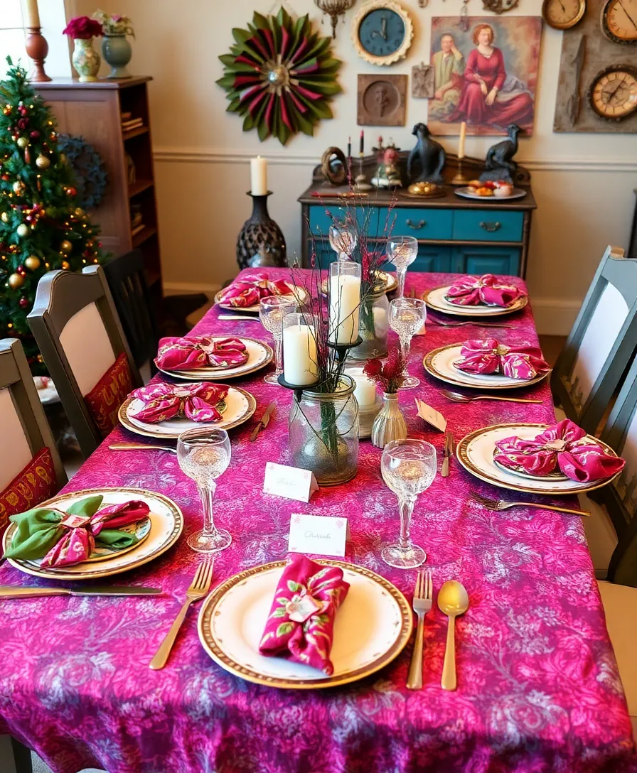 Christmas Table Settings: How to Create the Perfect Holiday Table! - 14. Artistic Flair with Handcrafted Decor