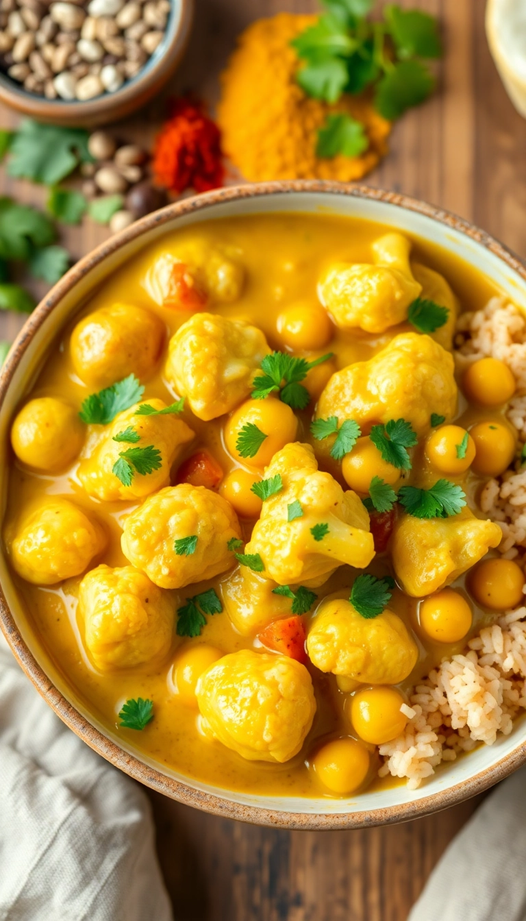 21 Healthy Winter Meals That’ll Warm Your Soul (And Your Kitchen!) - 7. Cauliflower and Chickpea Curry