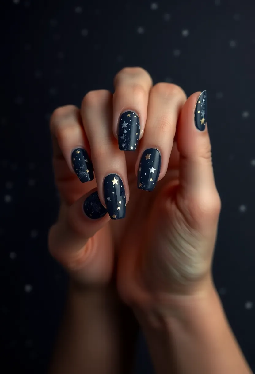 Join the 15-Day January Nails Challenge: 15 Days of Fun Nail Designs! - Day 6: Starry Night