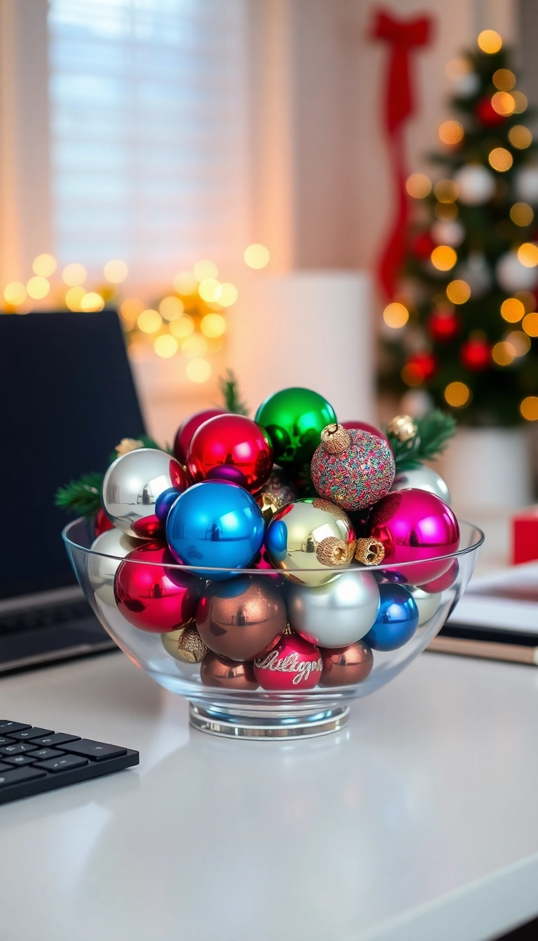 21 Christmas Desk Decorations That'll Transform Your Workspace into a Winter Wonderland! - Ornament Display