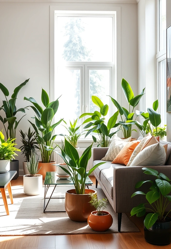 12 Stunning Mid-Century Modern Furniture Pieces That Will Transform Your Living Room! - 12. Beautiful Indoor Plants