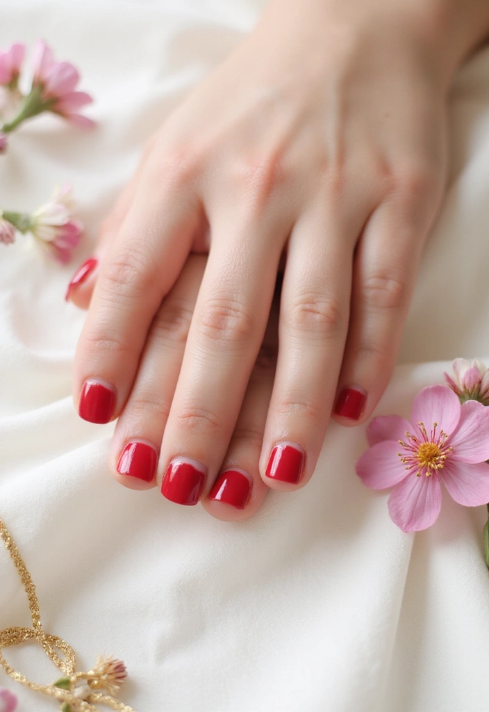Transform Your Look with 15 Cherry Coded Nails DIY That Are Simply Irresistible! - 6. Cherry French Tips