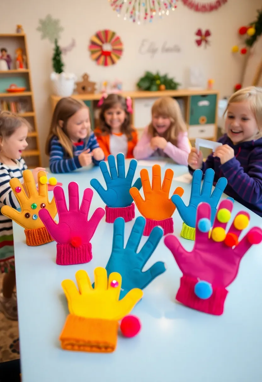 Winter Wonderland: January Preschool Crafts and Ideas This New Year! - 3. Handprint Winter Mittens