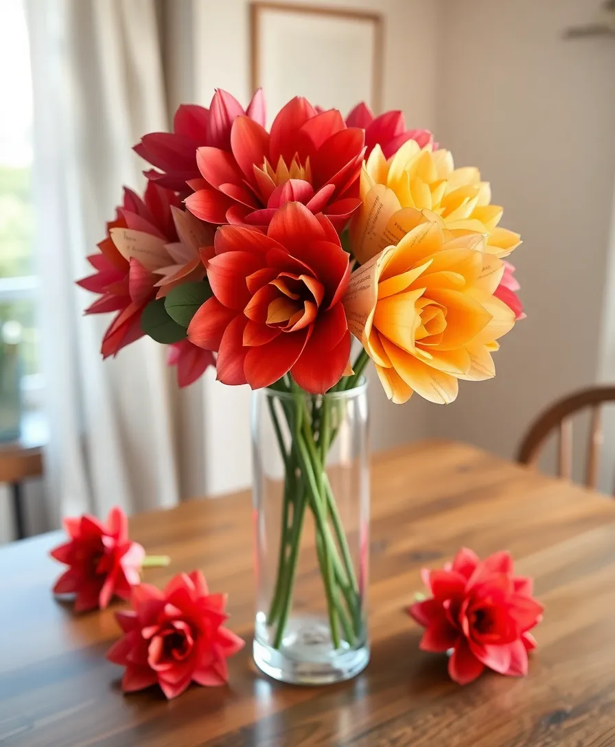 15 Amazing DIY Projects You Can Create with Old Books (You Won't Believe #8!) - 3. Book Page Flowers