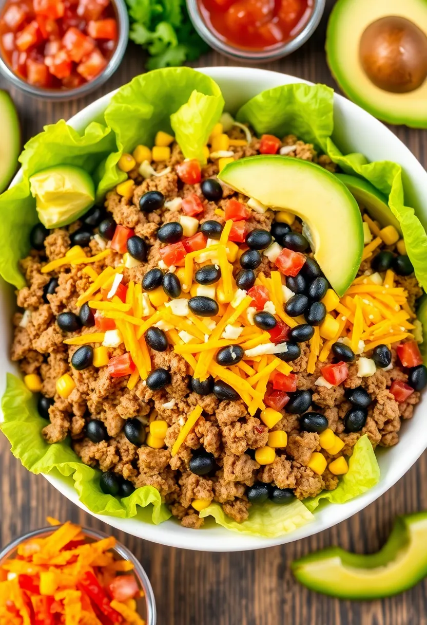 18 Fresh and Easy Healthy Salads That Will Keep You Fit (You’ll Want to Try #7!) - 13. Taco Salad