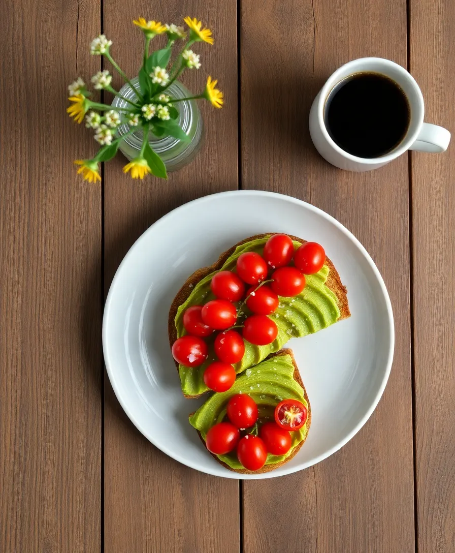 20 Breakfast Ideas That Will Change Your Morning Game (You Won’t Want to Skip #9!) - 1. Avocado Toast with Cherry Tomatoes