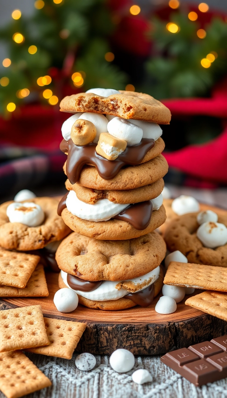 22 Christmas Cookies Ideas That'll Make Your Holidays Sweeter Than Ever! - 14. S'mores Cookies