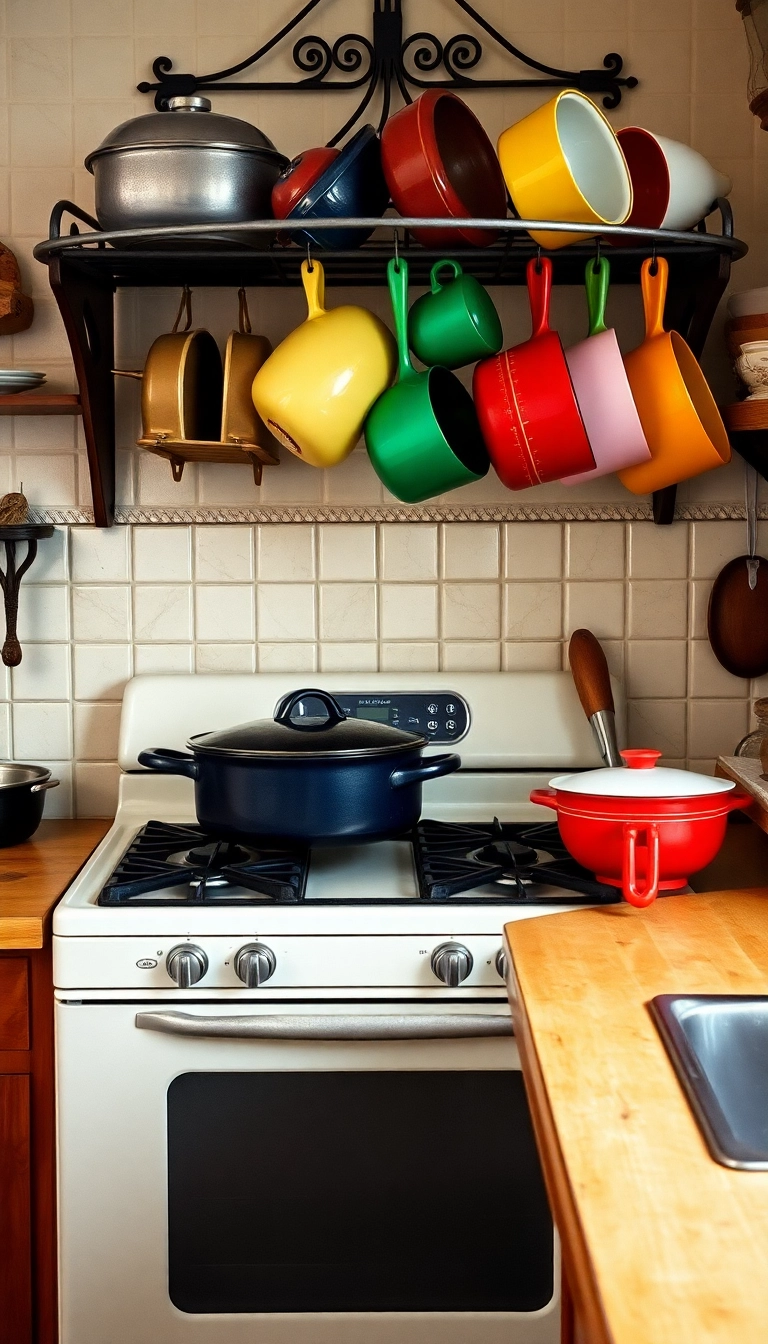 19 Vintage Kitchen Ideas That’ll Transport You Back in Time (Don’t Miss #12!) - 19. Nostalgic Cookware