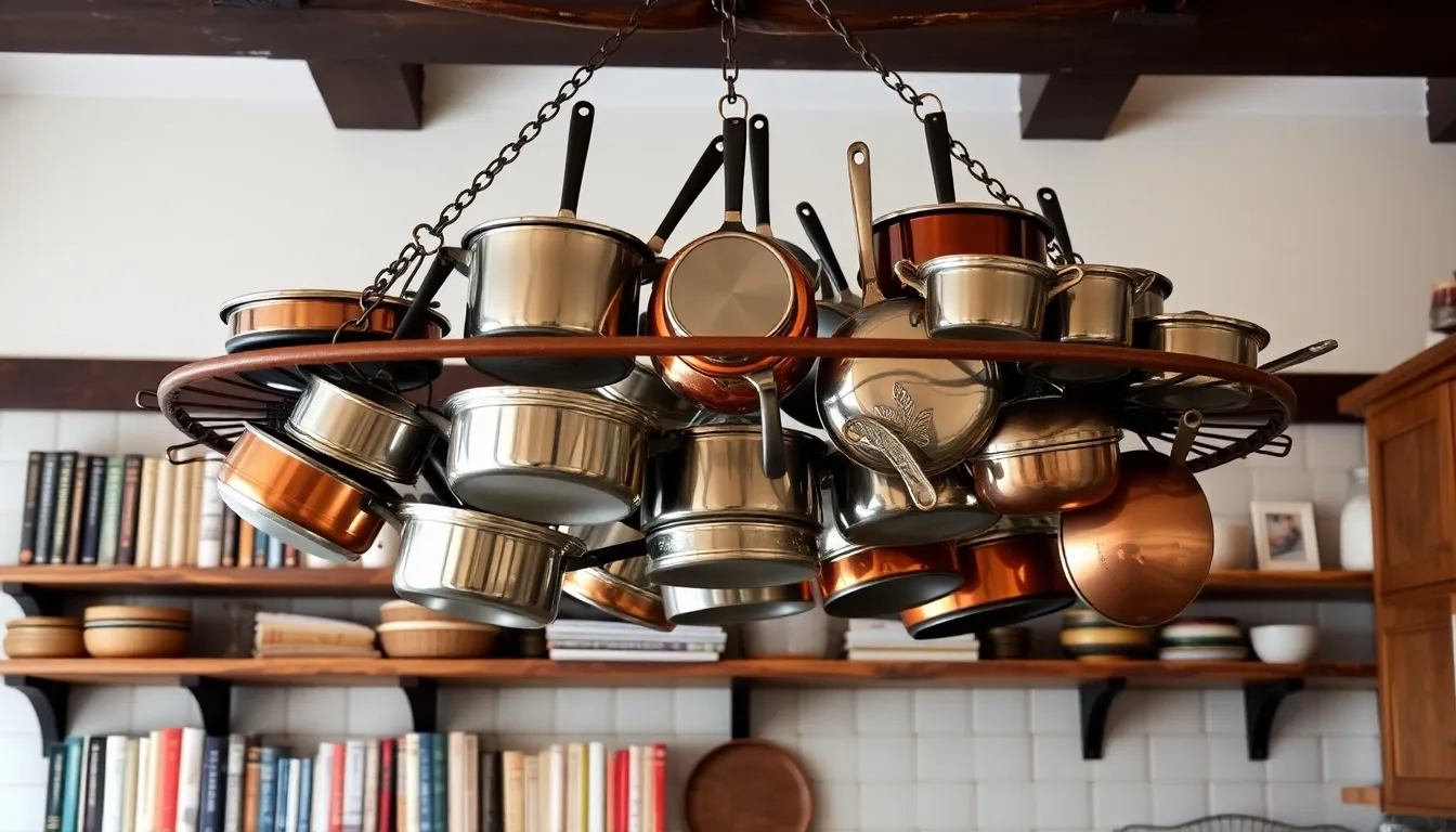 15 Kitchen Organization Hacks That'll Transform Your Space (You'll Love #6!) - 2. Vertical Storage for Pots and Pans