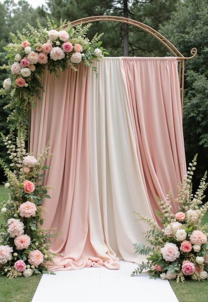 15 Stunning Wedding Decor Ideas That Look Expensive But Aren't! - 5. Statement Backdrops