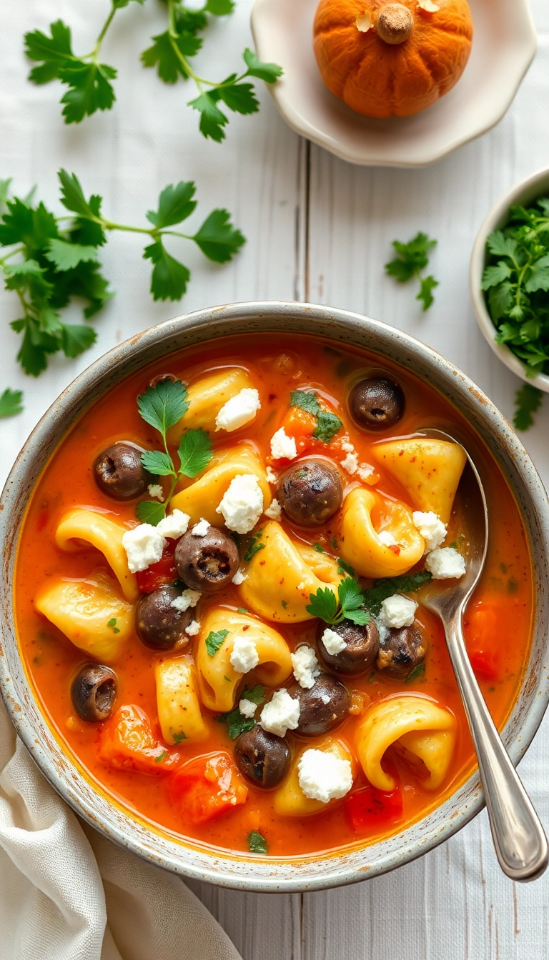 22 Chicken Tortellini Soup Ideas for a Cozy Night In (You Won't Want to Miss #10!) - 14. Mediterranean-inspired Chicken Tortellini Soup