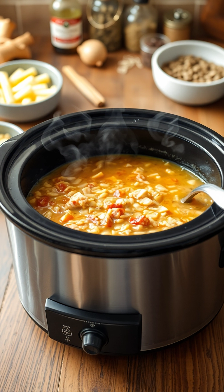 18 Panera Chicken and Wild Rice Soup Ideas That Will Warm Your Soul! - 8. Slow Cooker Chicken and Wild Rice Soup