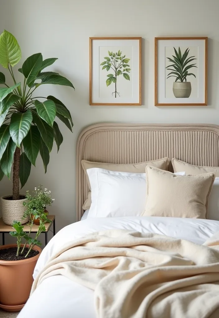 19 Bead Board Headboard Ideas That’ll Elevate Your Bedroom (You Won't Believe #8!) - 16. Bead Board with Botanical Accents