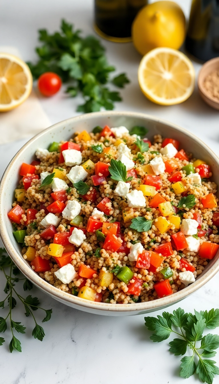 23 Dinner Plans Ideas That'll Make You Excited for Mealtime! - 7. Mediterranean Quinoa Salad