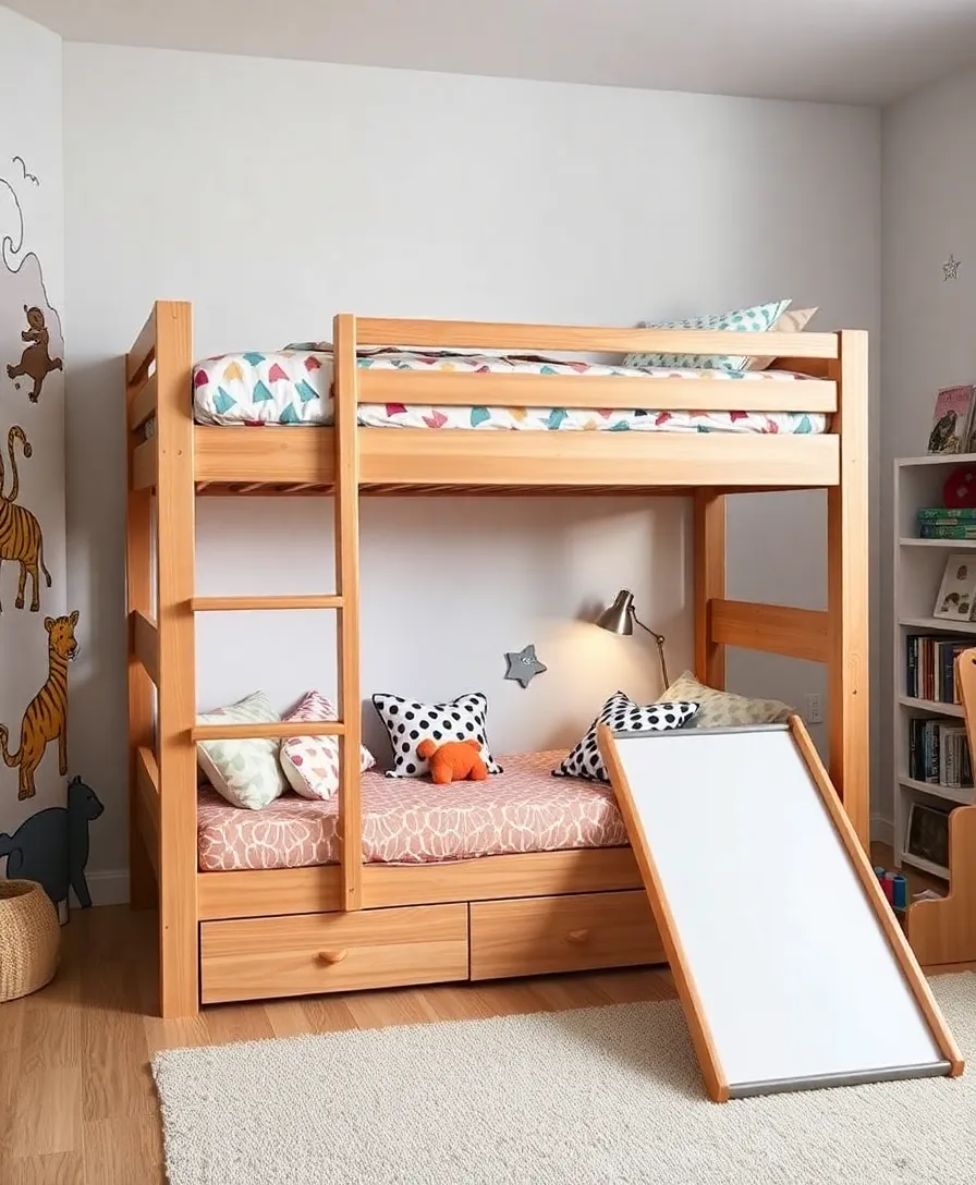 15 Stylish Kids' Room Furniture Ideas That Are Both Functional and Fun (Don't Miss #9!) - 1. Multi-Functional Bunk Beds