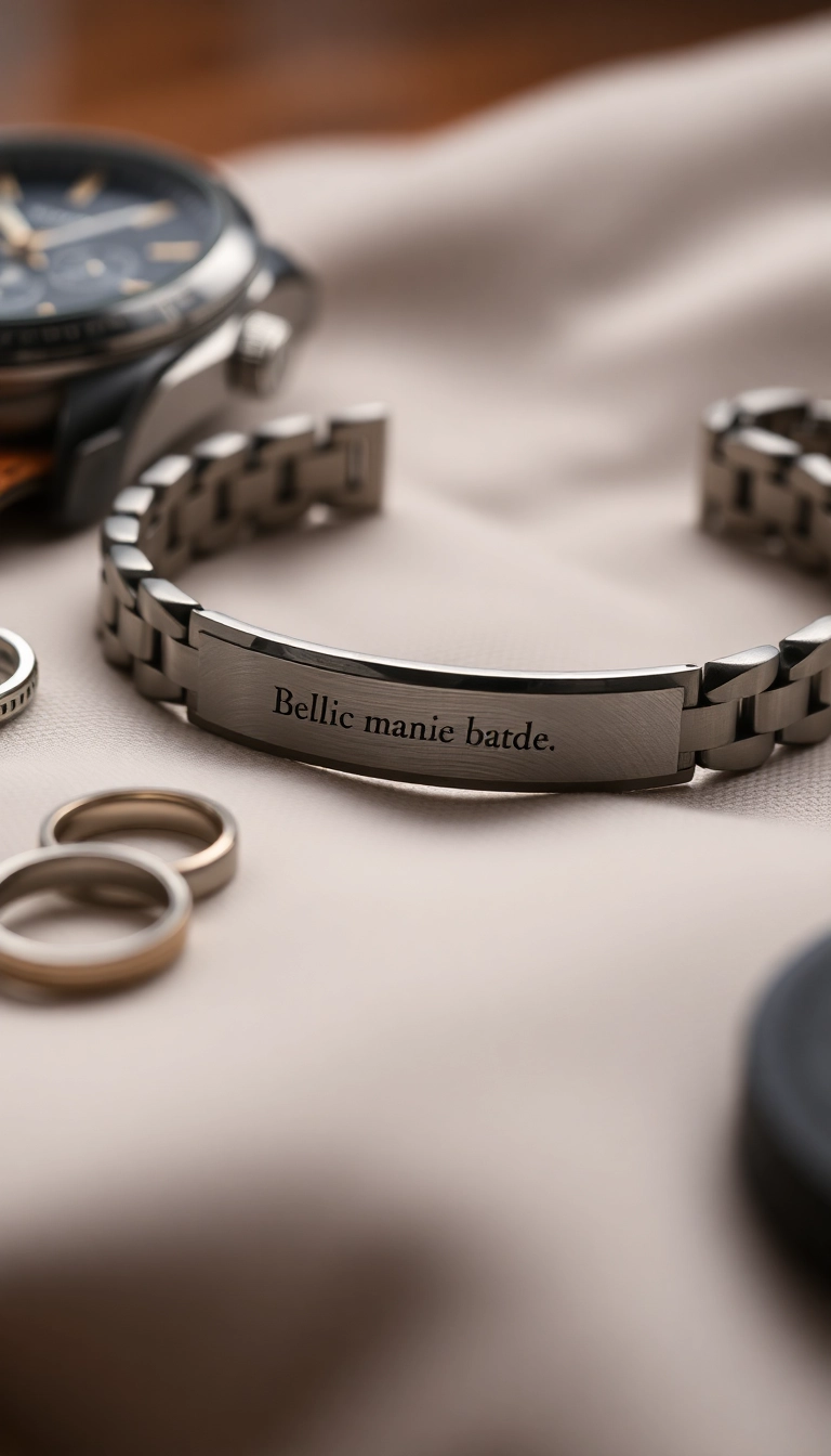 21 Cute Valentine's Day Gifts for Him That Will Melt His Heart (You Won't Believe #7!) - 20. Engraved Bracelet