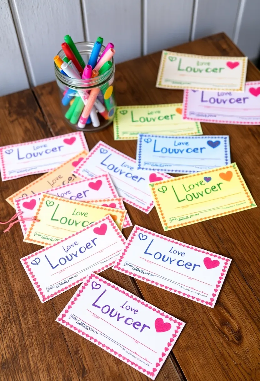 10 Fun Valentine's Day Decorations Crafts for the Whole Family (Get Ready for #4!) - 2. DIY Love Coupons