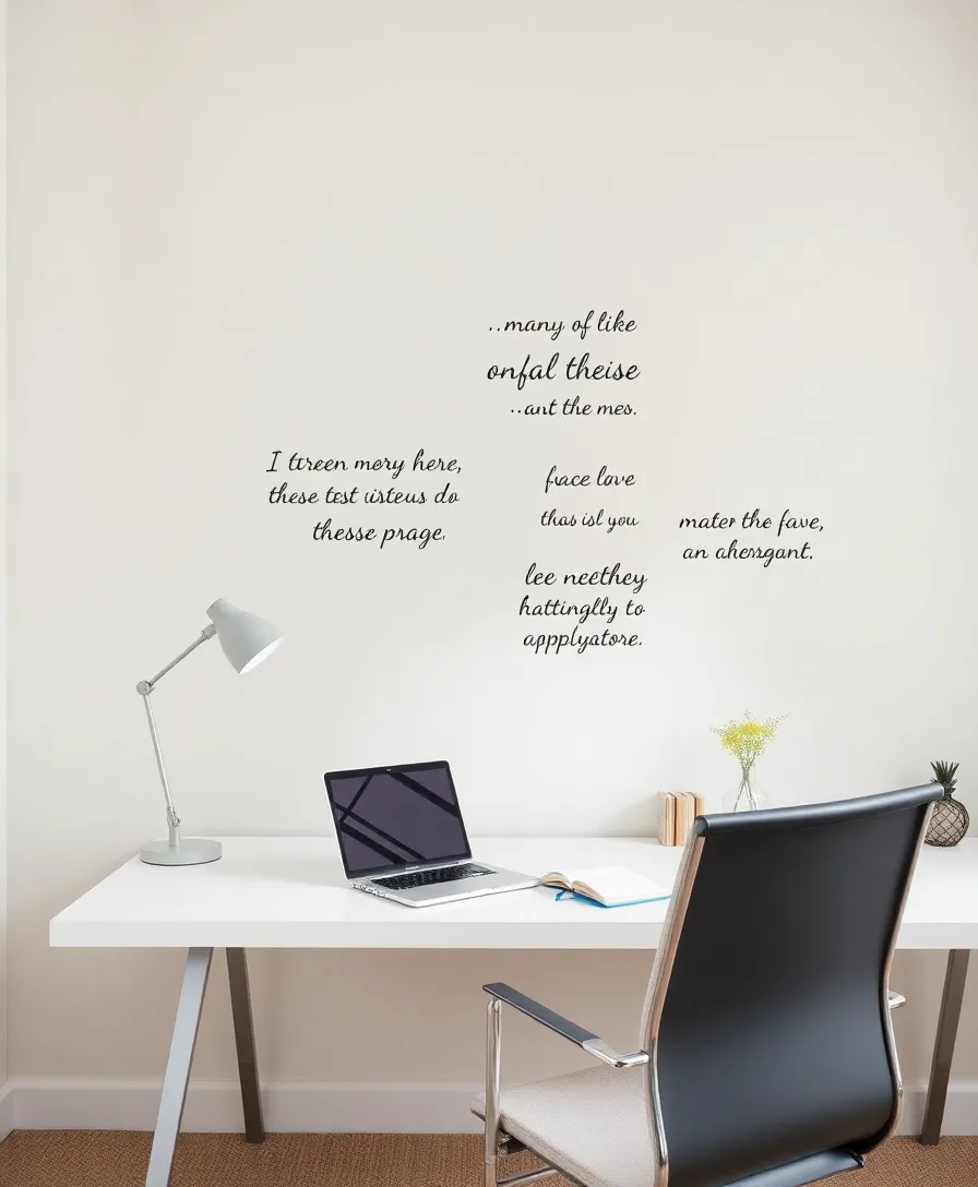 16 Minimalist Vision Board Wallpapers That Will Simplify Your Space! - 5. Inspirational Quote Walls