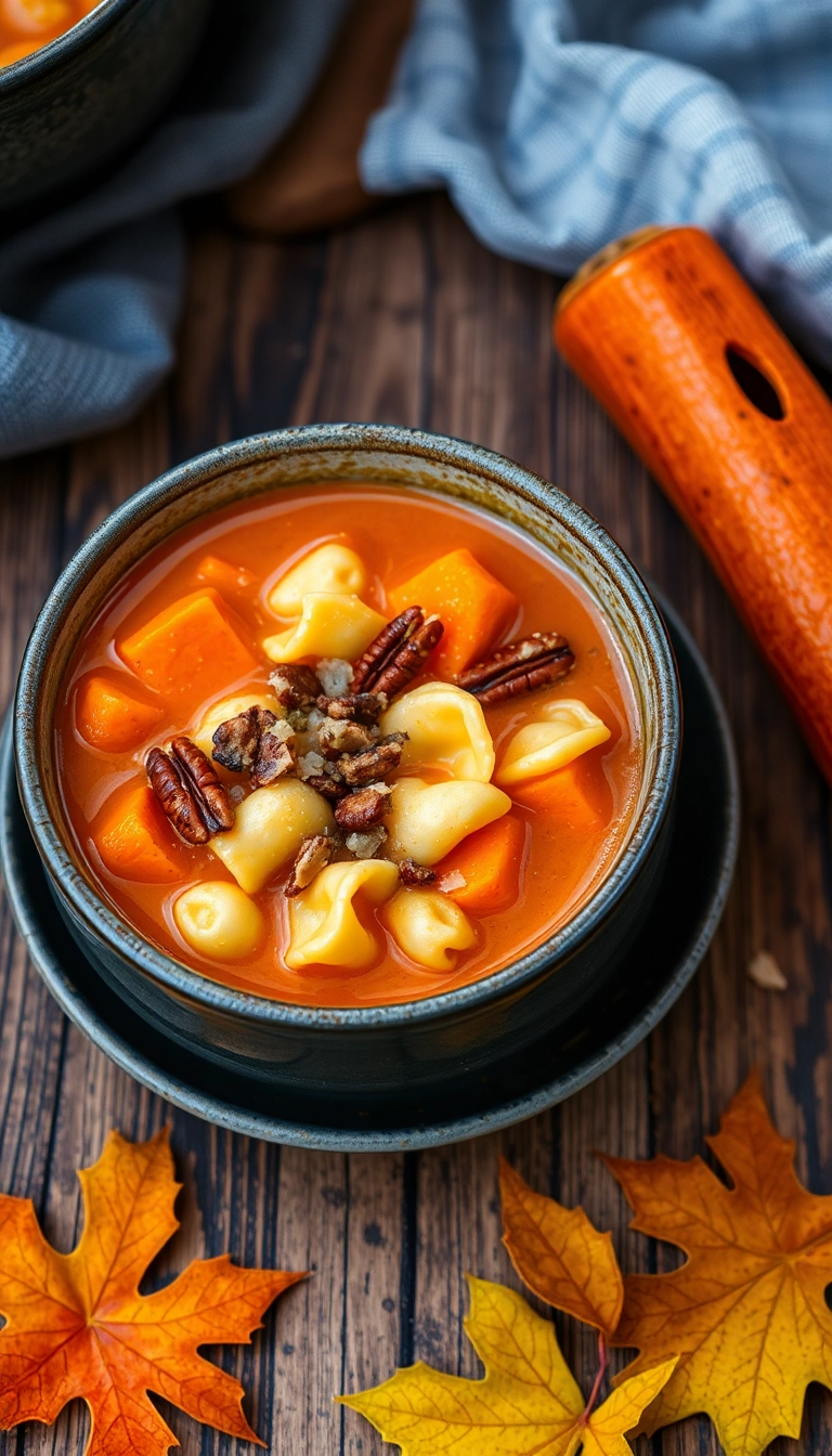 22 Chicken Tortellini Soup Ideas for a Cozy Night In (You Won't Want to Miss #10!) - 32. Chicken Tortellini Soup with a Touch of Maple