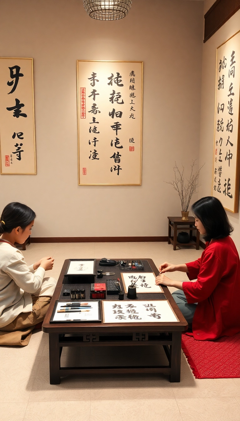 25 Fun Chinese New Year Activities for Families to Enjoy Together (Make Memories!) - 4. Chinese Calligraphy Practice