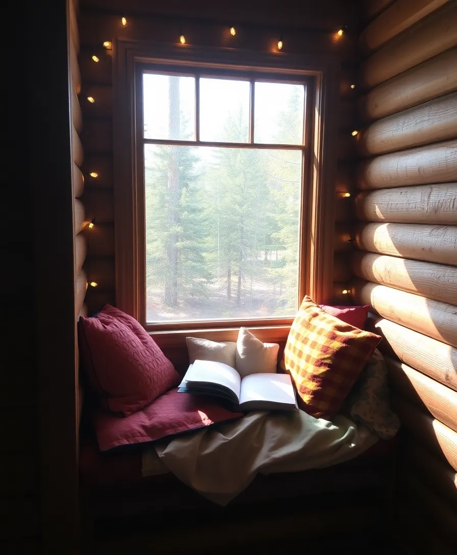 13 Wood Cabin Reading Nooks That Will Make You Want to Curl Up with a Book! - 2. The Window Seat Wonderland