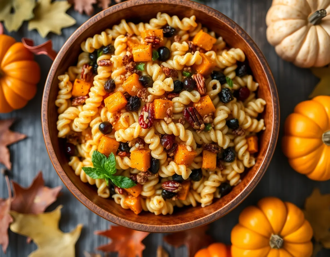 13 Seasonal Pasta Salad Recipes That Celebrate Fresh Ingredients All Year Long! - 3. Autumn Harvest Pasta Salad