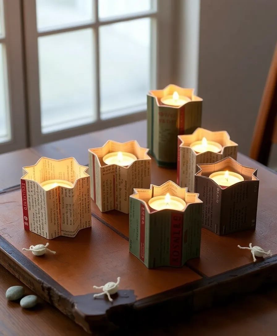 15 Amazing DIY Projects You Can Create with Old Books (You Won't Believe #8!) - 8. Literary Candle Holders