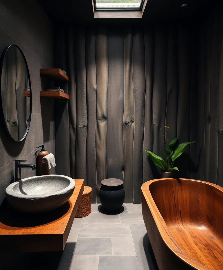 10 Bathroom Trends that will Transform Your Space into a Tranquil Oasis! - 5. Organic Materials