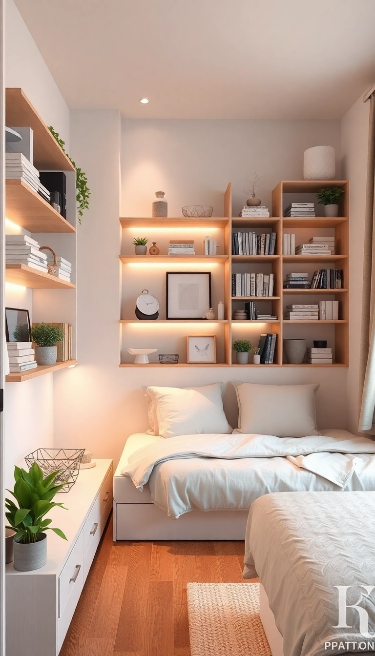 23 Minimalist Studio Apartment Décor Ideas That'll Transform Your Tiny Space! - 9. Smart Storage Solutions