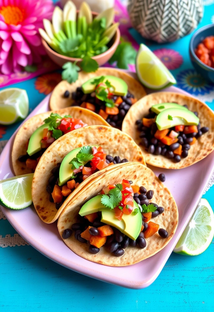 12 Healthy Dinner Ideas That Taste Indulgent (Get Ready for #5!) - 8. Sweet Potato and Black Bean Tacos