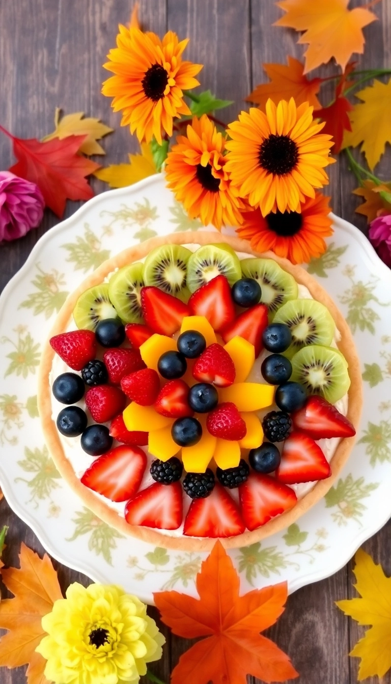 21 Fun Thanksgiving Dessert Ideas That'll Impress Your Guests (You Won't Believe #7!) - 16. Harvest Fruit Tart