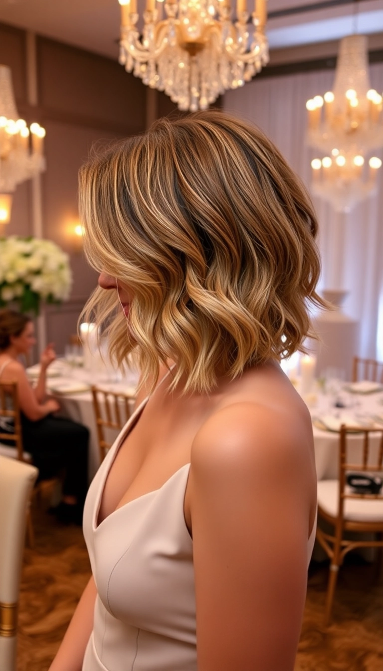 22 Chic Medium Hairstyles for the Mother of the Groom You Won't Believe Exist! - 6. Textured Lob