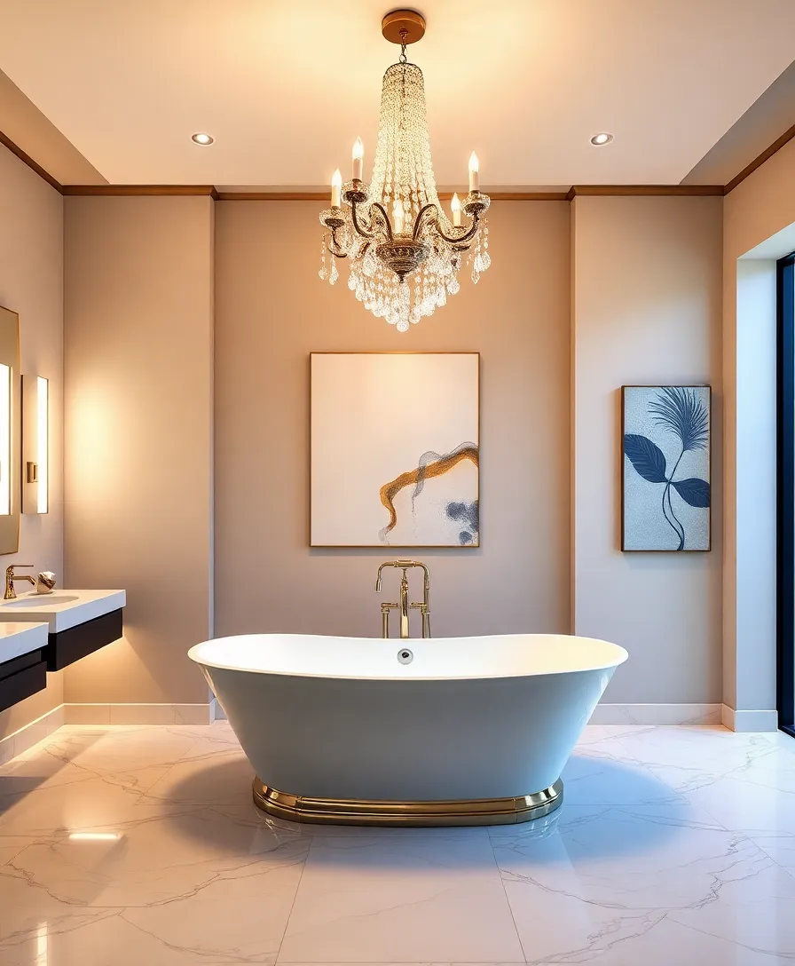 Fightssssssssssssssssss Bathroom: Transform Your Space with These 10 Ideas! - 5. Statement Lighting Fixtures