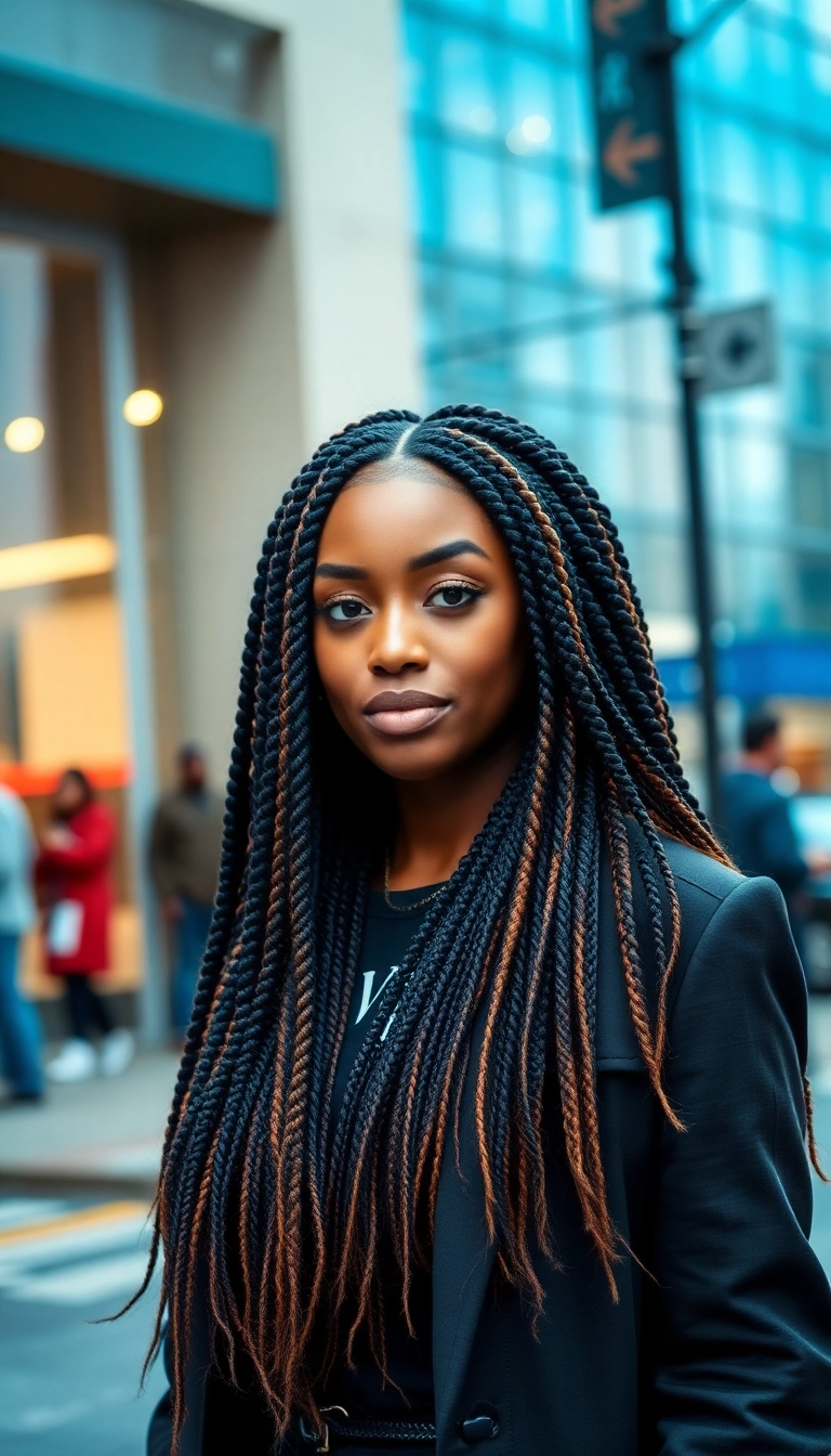 24 Stunning Braided Hairstyles for Black Women That Will Turn Heads! - 24. Layered Braids