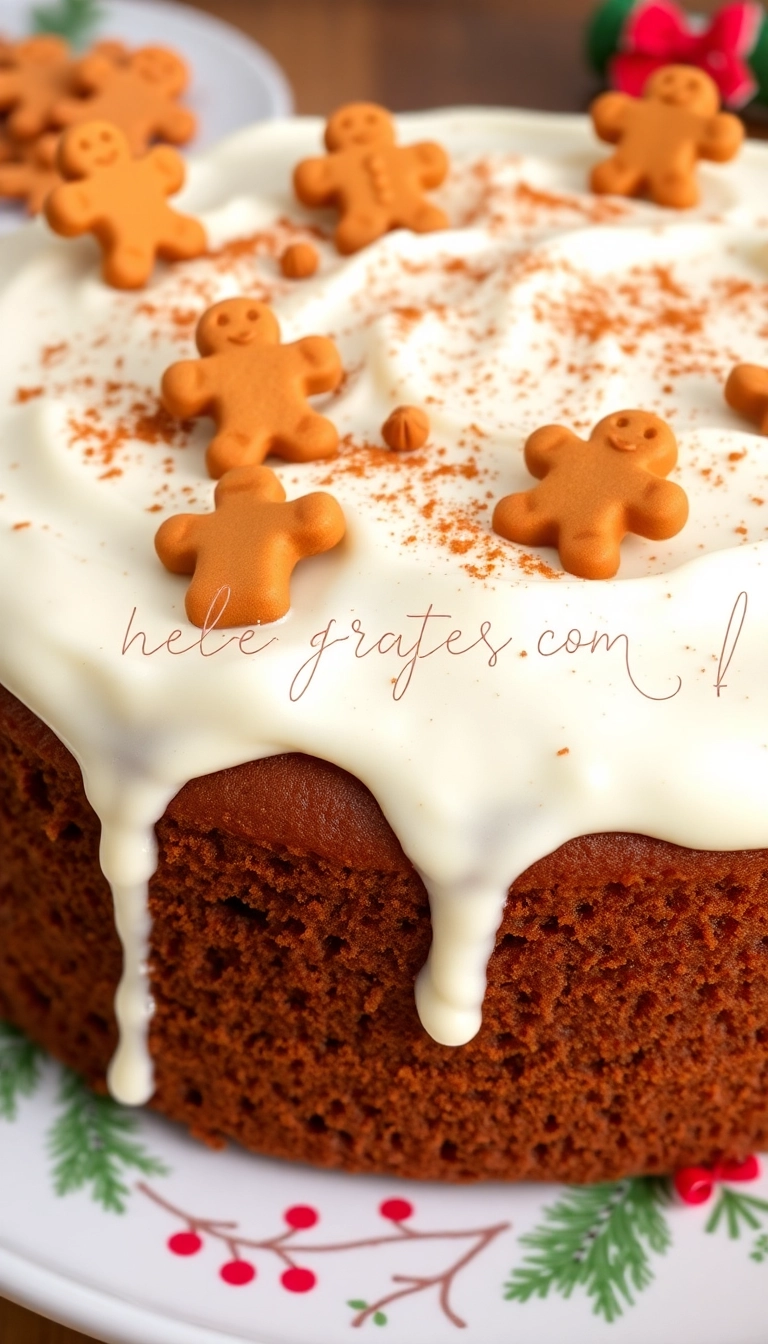 21 Fall-Themed Cake Ideas That'll Make Your Taste Buds Dance! - 16. Gingerbread Cake