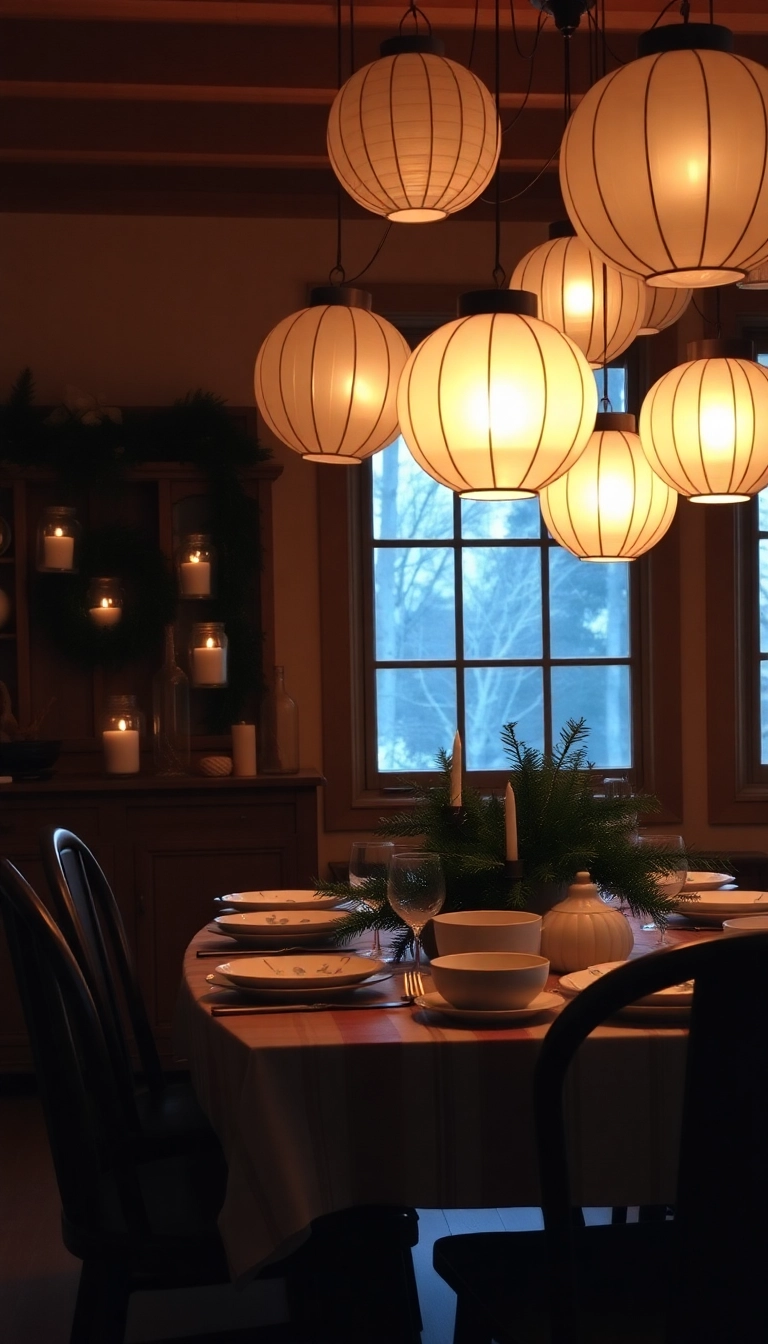 12 Vintage Christmas Lights That’ll Make Your Home Glow with Nostalgia! - 5. Paper Lanterns