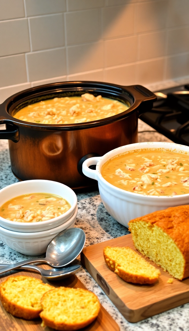 20 Creamy Chicken and Wild Rice Soup Ideas That Will Warm Your Soul! - 3. Slow Cooker Creamy Chicken and Wild Rice Soup