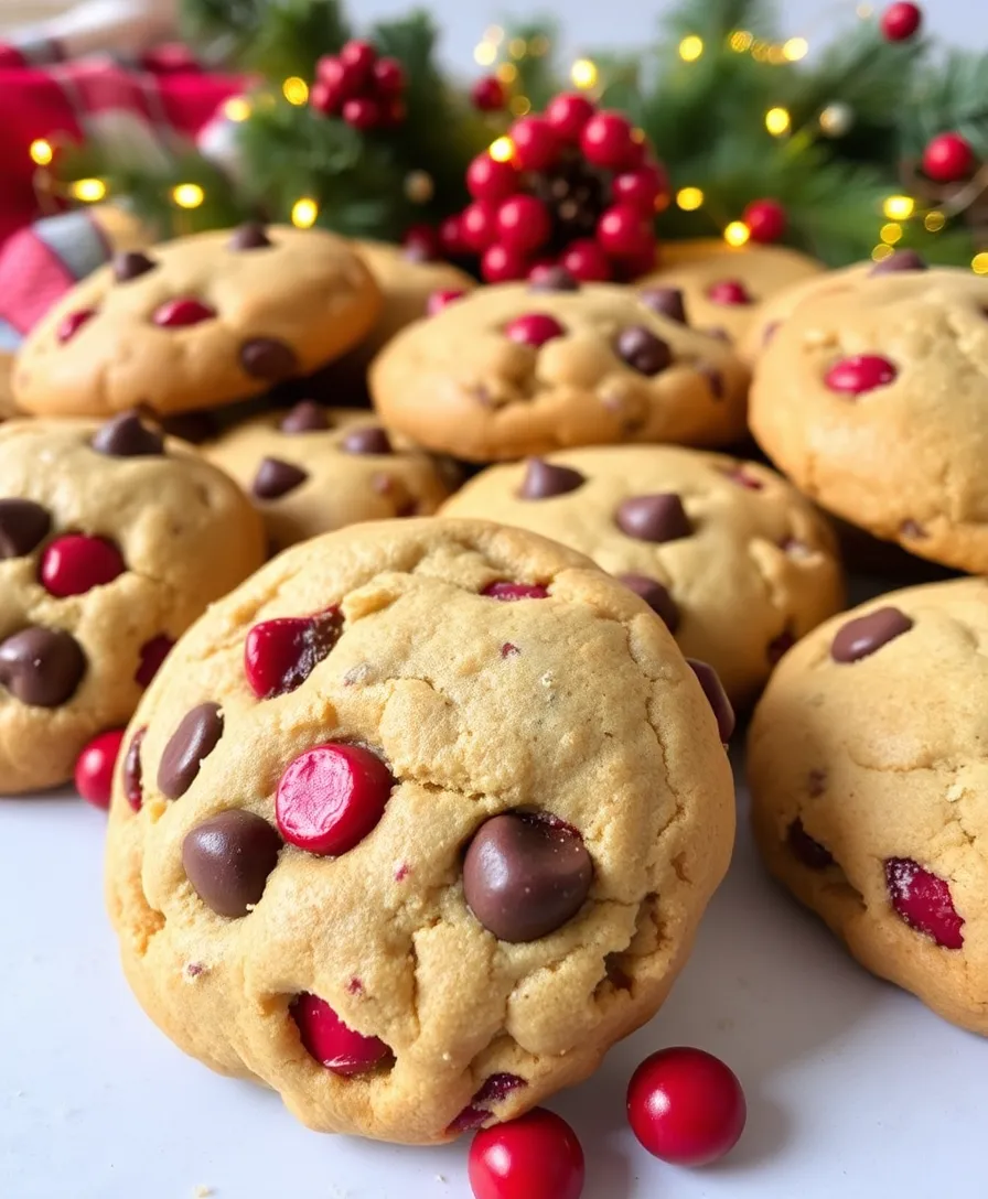 Christmas Cookies: 25 Easy Recipes to Delight Your Holiday Gatherings! - 5. Chocolate Chip Cranberry Cookies