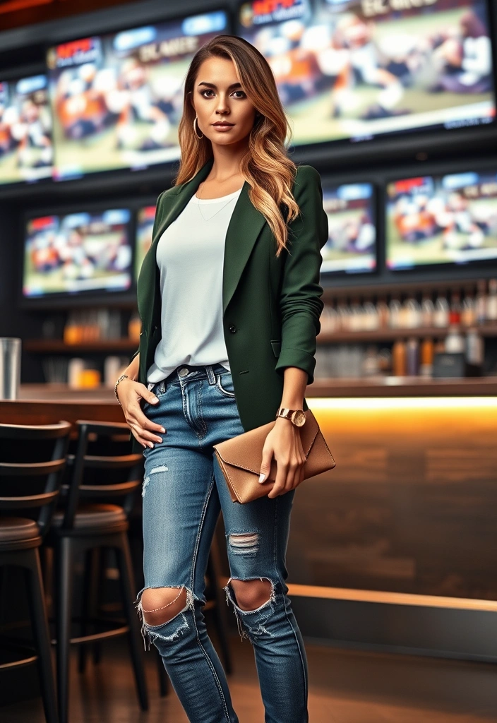 10 Show-Stopping Super Bowl Outfits for Women That'll Steal the Show! - 4. Statement Outerwear