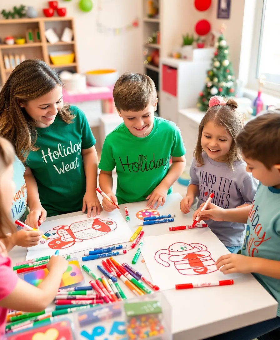 20 Festive Christmas Crafts You Can Make with the Kids (Get Inspired by #9!) - 20. Holiday-Themed T-Shirt Decorating