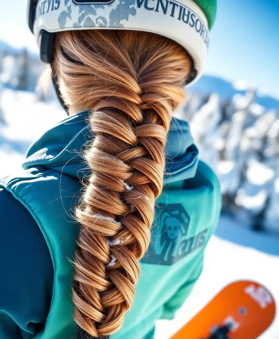 12 Trendy Snowboarding Hairstyles That Will Make You the Star on the Slopes! - 7. The Fishtail Braid