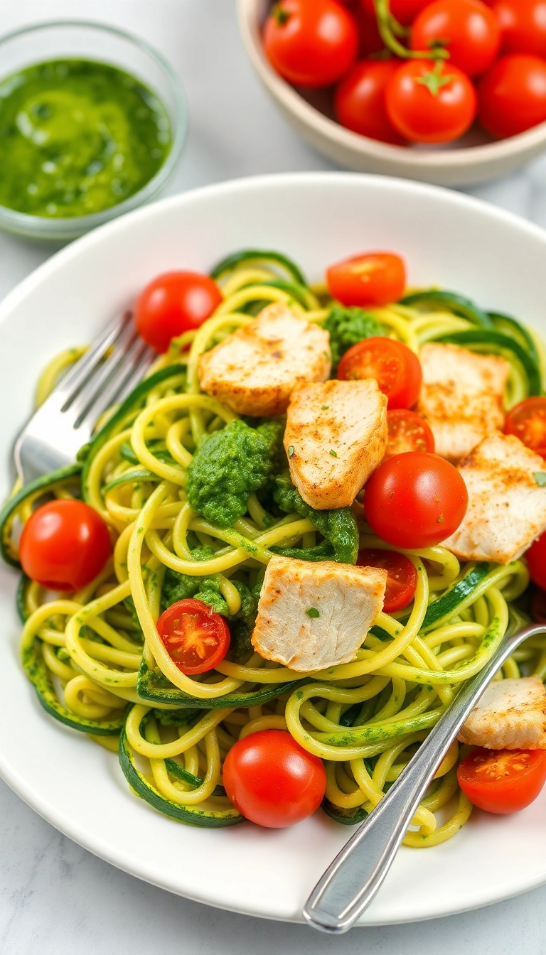 10 Healthy Meals You Can Make in 30 Minutes (Your Family Will Love #5!) - 5. Zucchini Noodles with Pesto