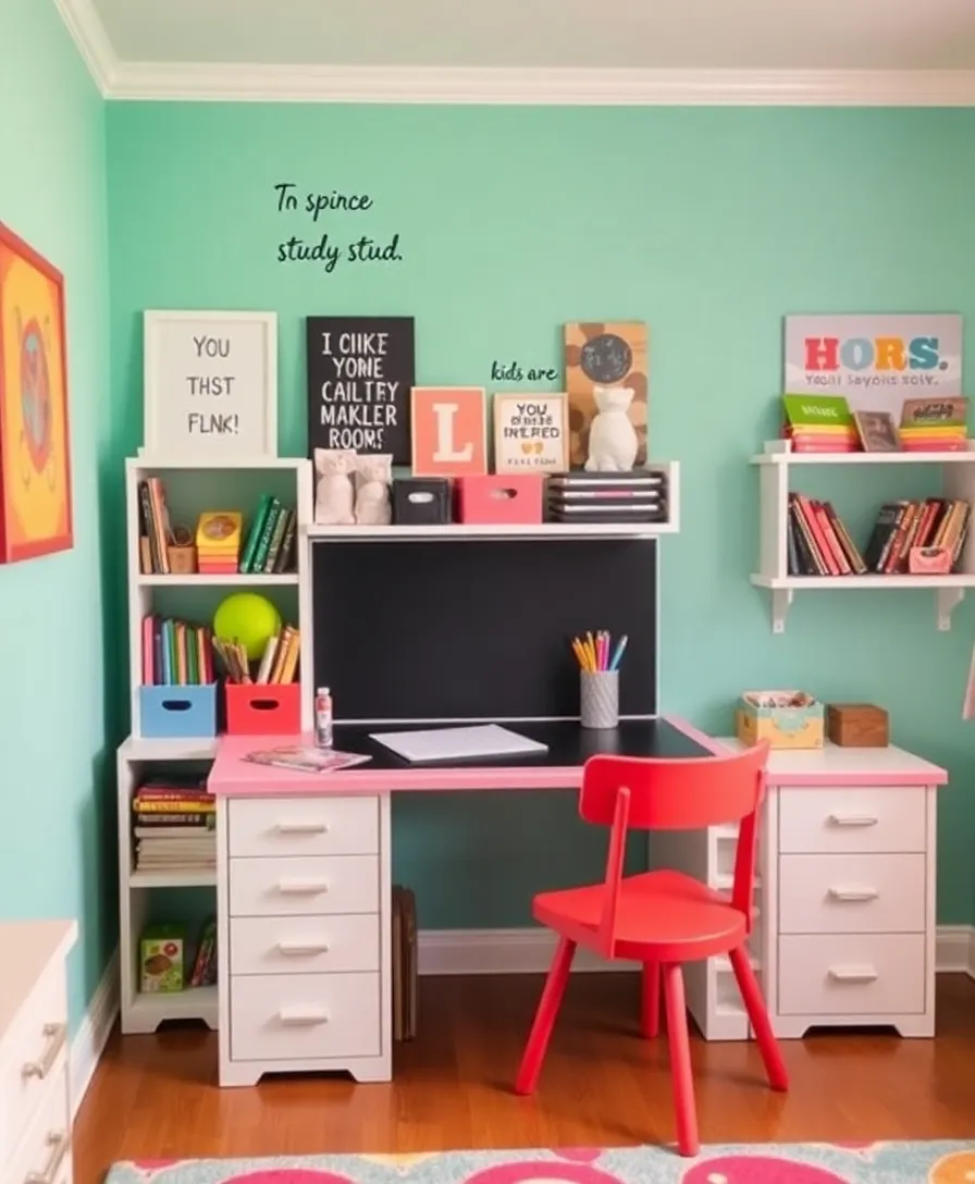 15 Stylish Kids' Room Furniture Ideas That Are Both Functional and Fun (Don't Miss #9!) - 5. Creative Study Desks