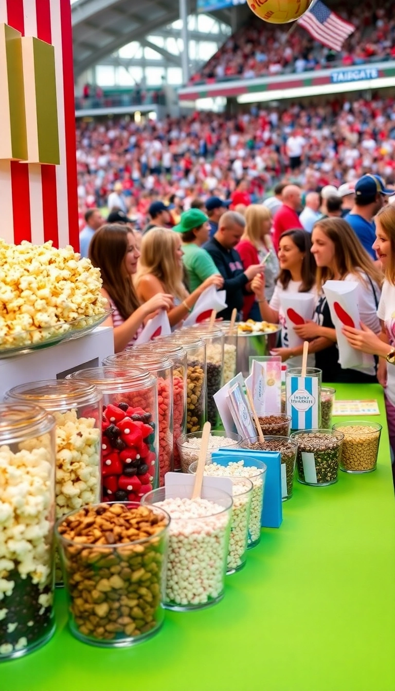 20 Tailgate Food Ideas That Make Game Day Unforgettable (You Won't Believe #7!) - 14. Popcorn Bar