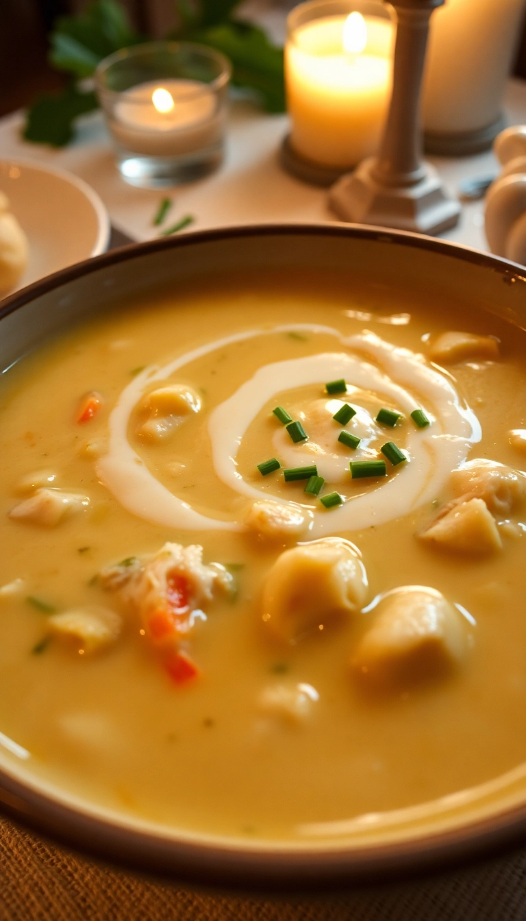 21 Chicken and Dumpling Soup Ideas That Will Warm Your Heart (And Your Belly!) - 2. Creamy Chicken and Dumpling Soup