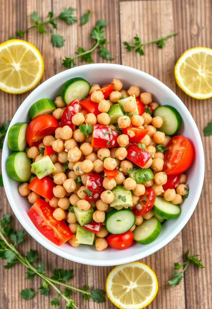 15 Quick Dinner Recipes That'll Save You Time and Impress Your Family (You Won't Believe #7!) - 7. Mediterranean Chickpea Salad